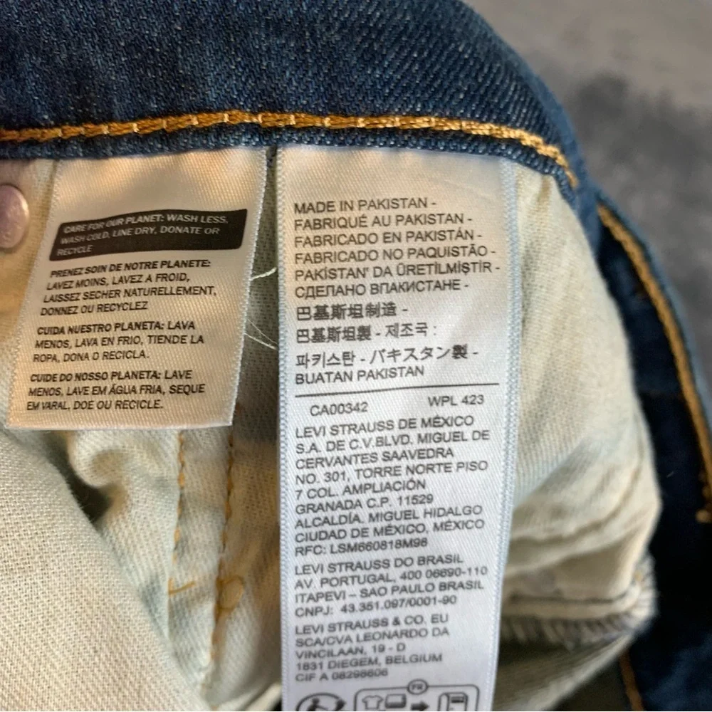Levi's 514 Straight Fit Jeans Dark Wash Denim‎ Pants W33 L32 Classic 5 pockets